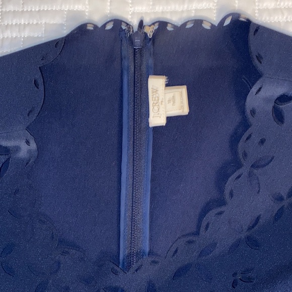 J Crew navy scalloped shift dress - Picture 7 of 10